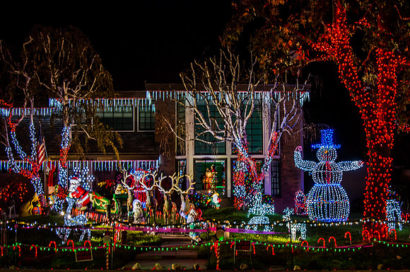 Christmas Lights at Thoroughbred St, Rancho Cucamonga