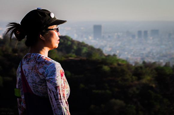 View of Downtown Los Angeles, Griffith Park, Los Angeles CA