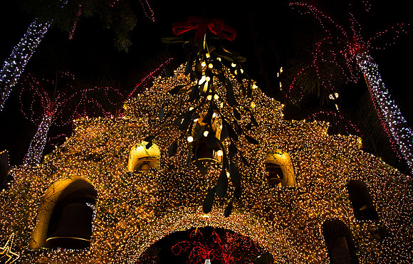 Festival of Lights at Mission Inn, Downtown Riverside CA
